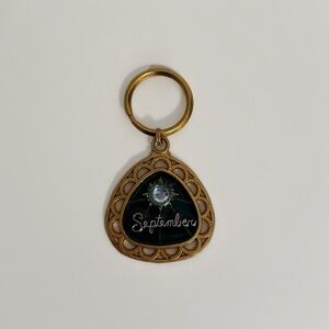 Vintage September Birthstone Keychain